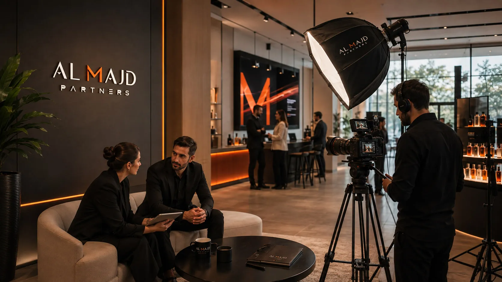 Brand and market content in production — positioning turned into something the market actually sees.